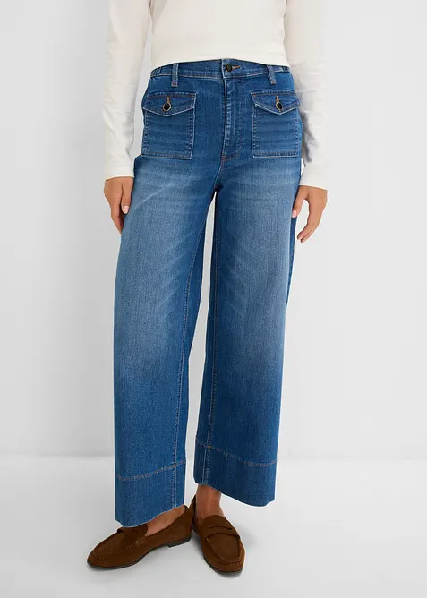 Wide leg-jeans High waist, bonprix