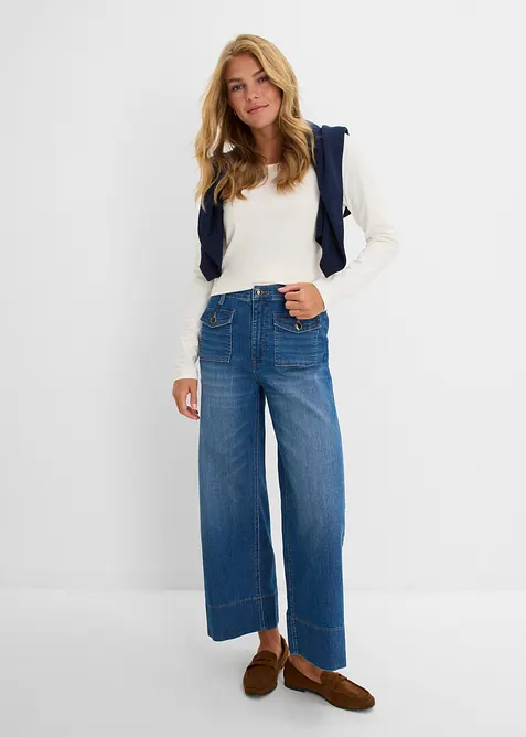 Wide leg-jeans High waist, bonprix