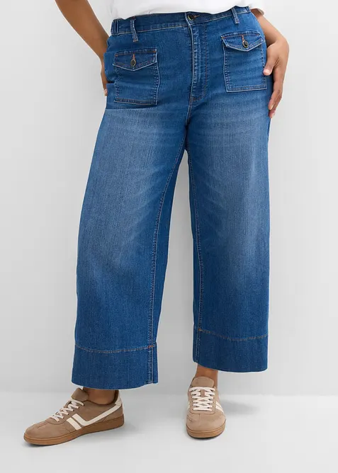Wide leg-jeans High waist, bonprix