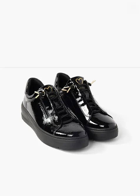 Sneakers i lakkstil fra Marco Tozzi, Marco Tozzi