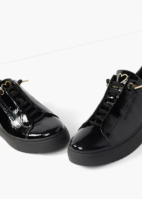 Sneakers i lakkstil fra Marco Tozzi, Marco Tozzi