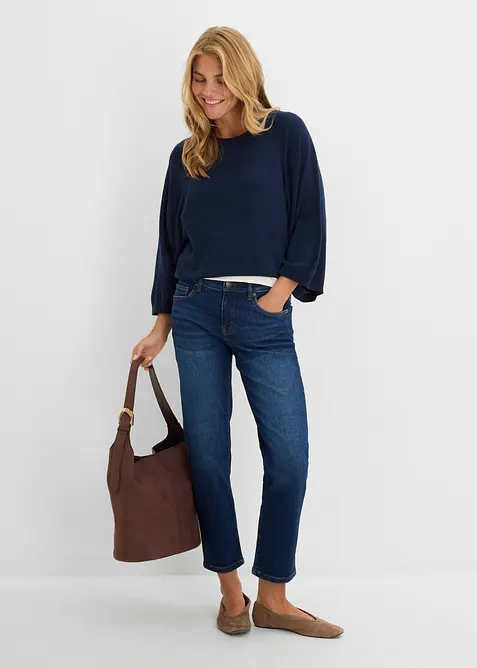 Straight-jeans Mid waist, cropped, bonprix