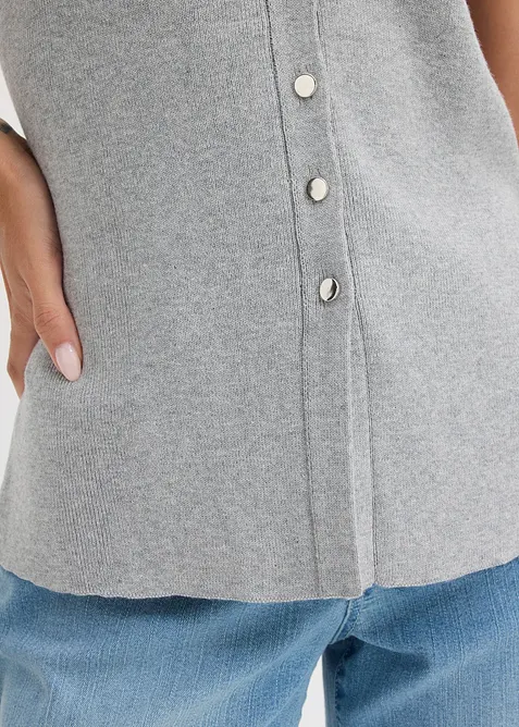 Strikkevest med V-hals, bonprix