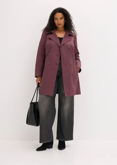 Trenchcoat i bomull, bonprix