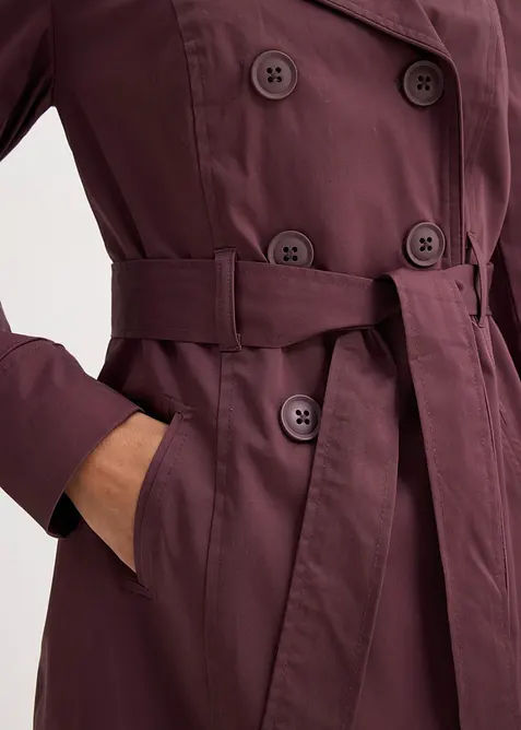 Trenchcoat i bomull, bonprix