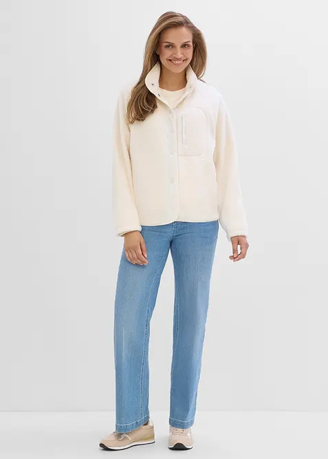 Mamma- og b&aelig;rejakke i teddyfleece, bonprix