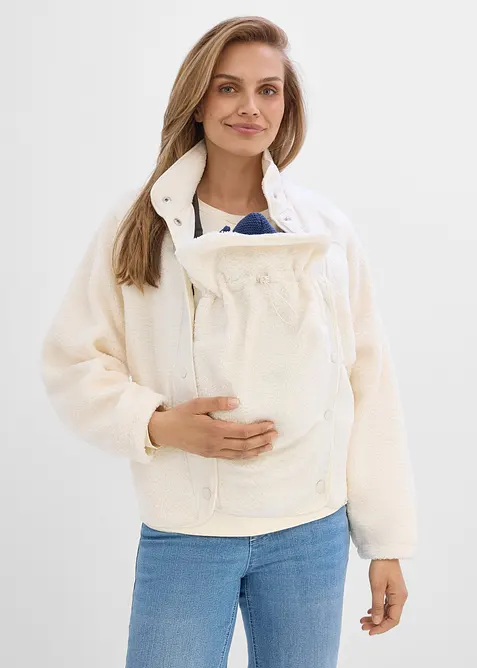 Mamma- og b&aelig;rejakke i teddyfleece, bonprix
