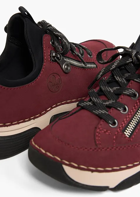 Komfortable sneakers med polstret inners&aring;le fra Rieker, Rieker
