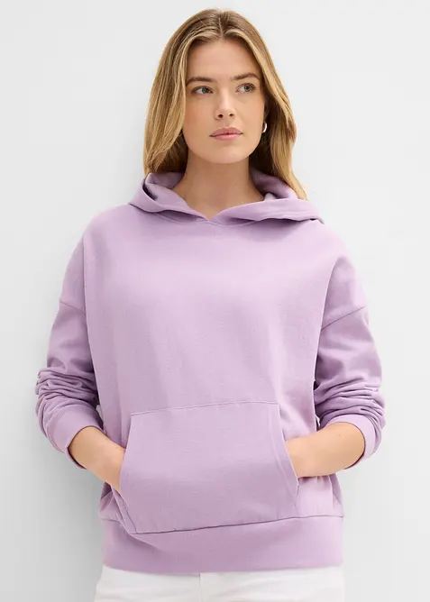 Oversized hettegenser i myk bomullmiks, bonprix
