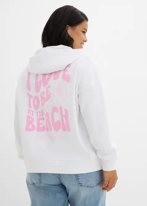 Oversized hettegenser i myk bomullmiks, bonprix