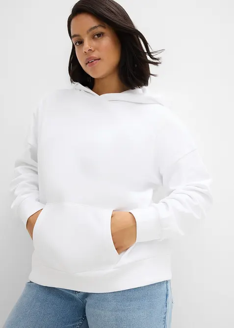 Oversized hettegenser i myk bomullmiks, bonprix