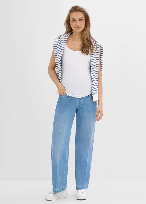 Mama jeans i elastisk denim, Full length, bonprix