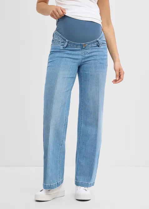 Mama jeans i elastisk denim, Full length, bonprix