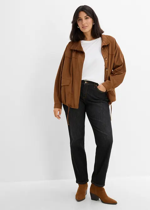 Straight-jeans Mid Waist, Stretch, bonprix
