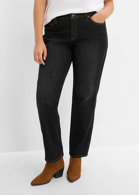 Straight-jeans Mid Waist, Stretch, bonprix