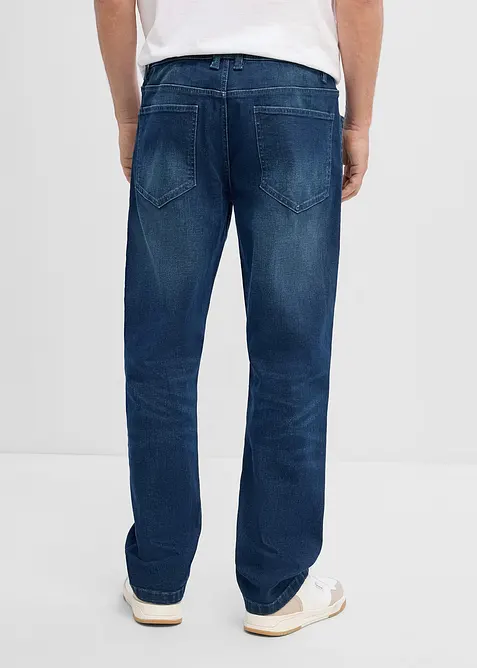 Relaxed fit jeans med stretchlinning, straight, bonprix