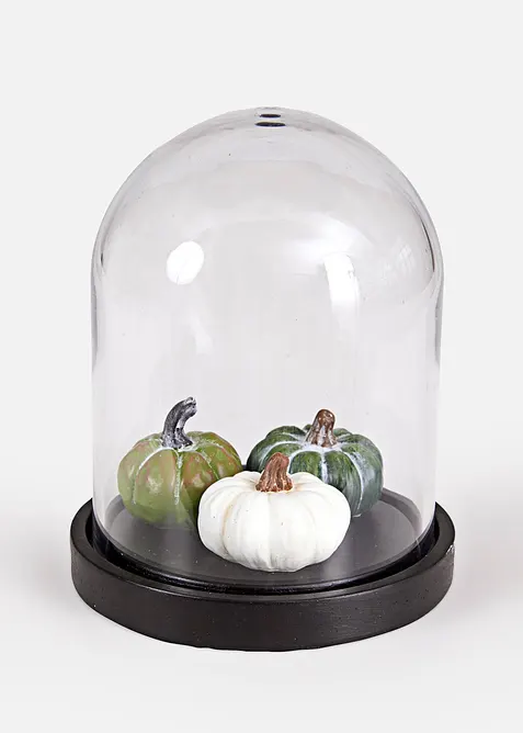 Dekorative gresskar i glasskuppel, bonprix