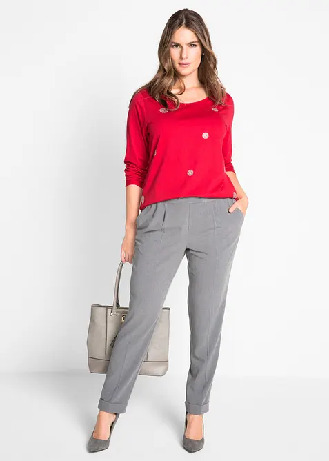 Pull on-bukse med legg, bonprix