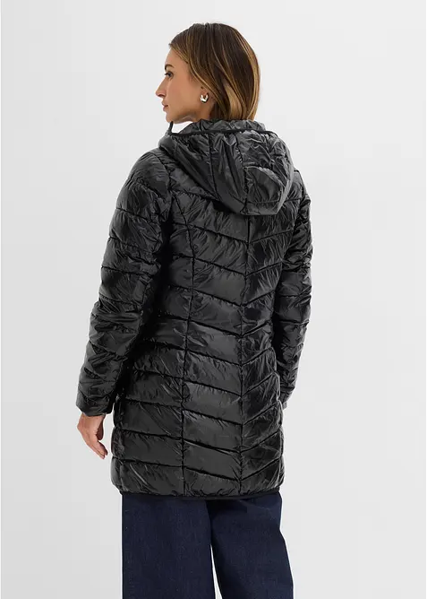 Vattert jakke i metallic-look, bonprix