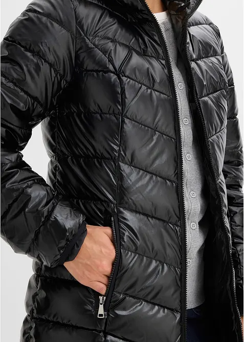 Vattert jakke i metallic-look, bonprix