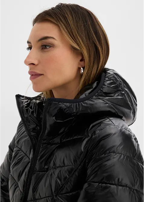 Vattert jakke i metallic-look, bonprix