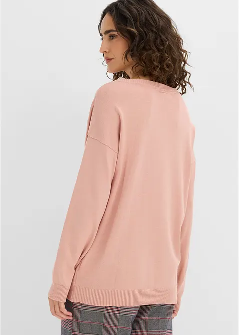 Oversized genser i viskosemiks, bonprix