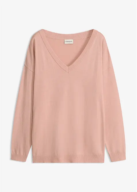 Oversized genser i viskosemiks, bonprix
