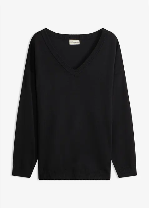 Oversized genser i viskosemiks, bonprix