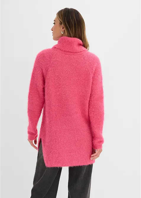 Oversized genser med rullekrage, bonprix