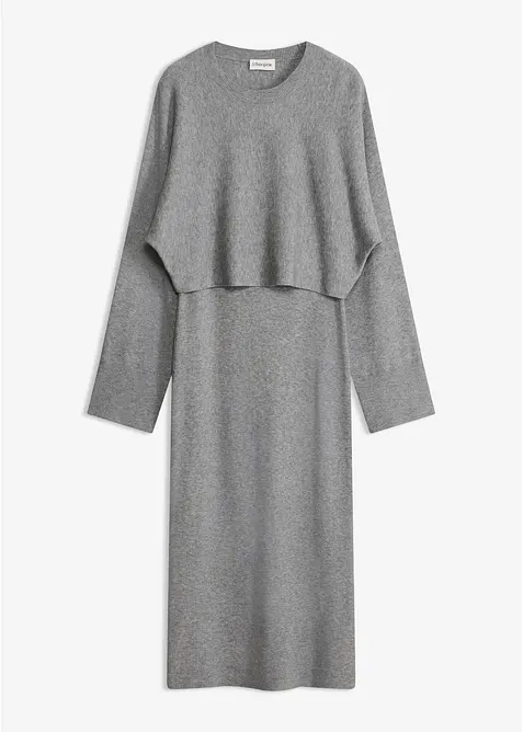 Strikket kjolesett (2-delt sett), bonprix