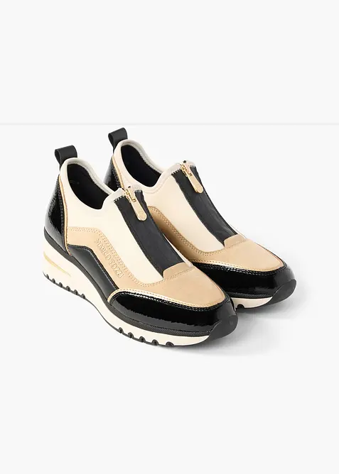 Sneakers med glidel&aring;s fra Marco Tozzi, Marco Tozzi