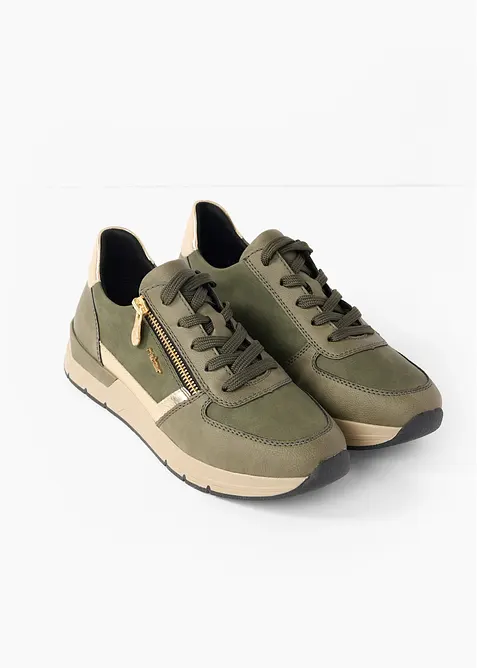 Komfortable sneakers med polstret inners&aring;le fra Rieker, Rieker
