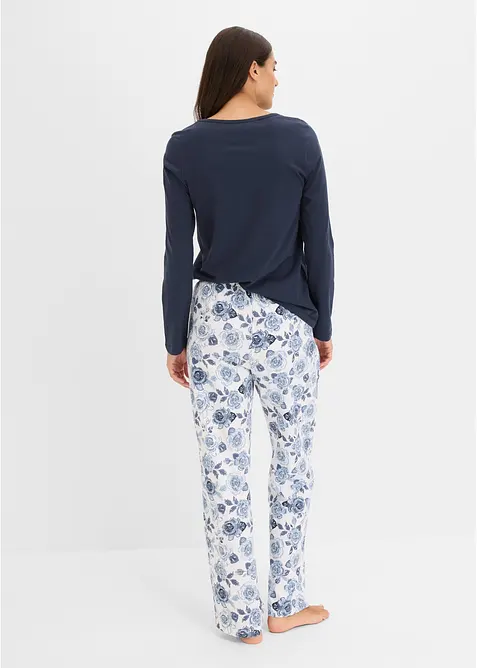 Pyjamas i 100% &oslash;kologisk bomull, bonprix
