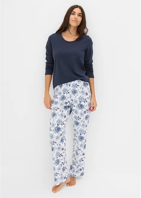 Pyjamas i 100% &oslash;kologisk bomull, bonprix