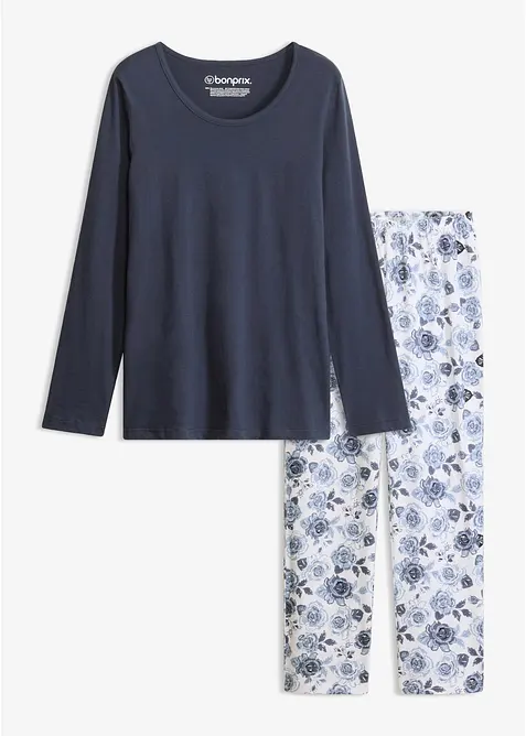 Pyjamas i 100% &oslash;kologisk bomull, bonprix
