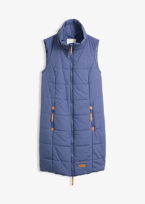Lang vest med st&aring;krage, bonprix