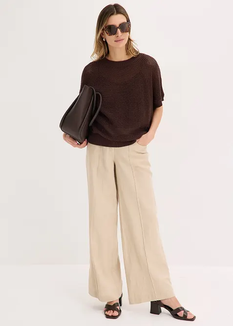 Oversized genser av bomullsmiks, bonprix