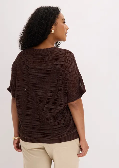 Oversized genser av bomullsmiks, bonprix