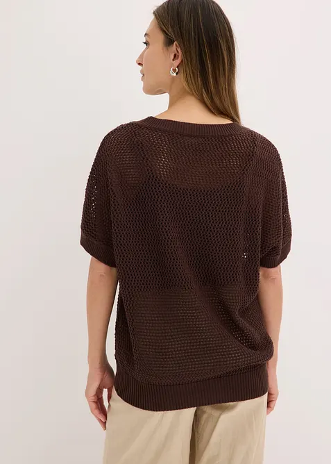 Oversized genser av bomullsmiks, bonprix