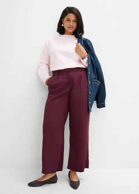 Pull on-bukse med twillstruktur, bonprix