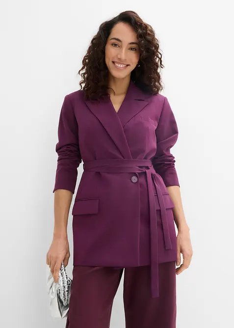 Blazer med knytebelte, bonprix