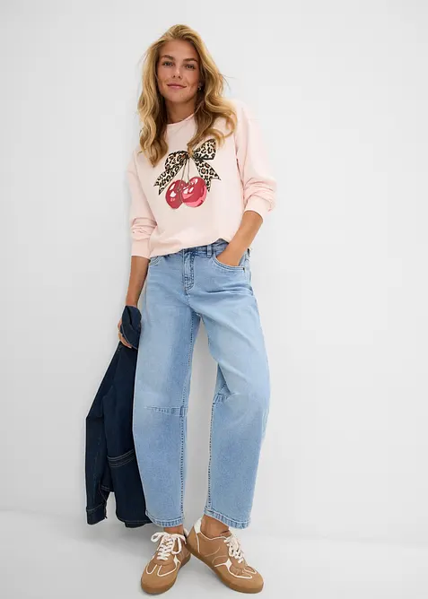 Sweatshirt i 100% &oslash;kologisk bomull, bonprix