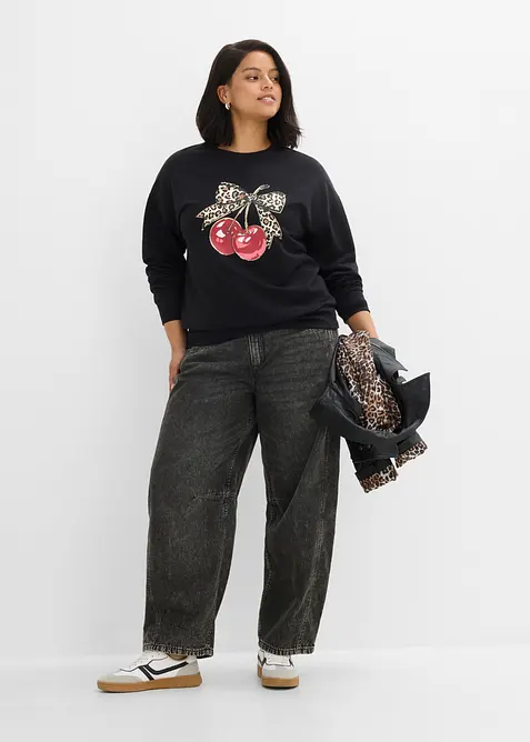 Sweatshirt i 100% &oslash;kologisk bomull, bonprix