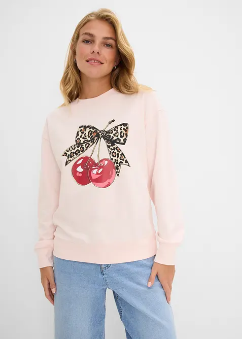 Sweatshirt i 100% &oslash;kologisk bomull, bonprix