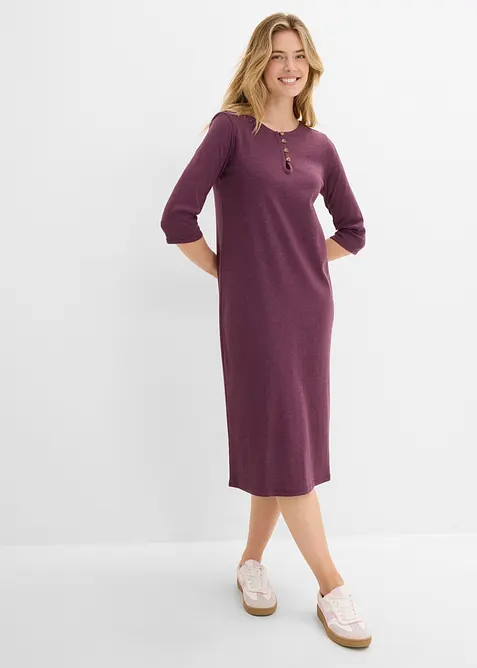 Jerseykjole med 3/4-lange ermer, bonprix