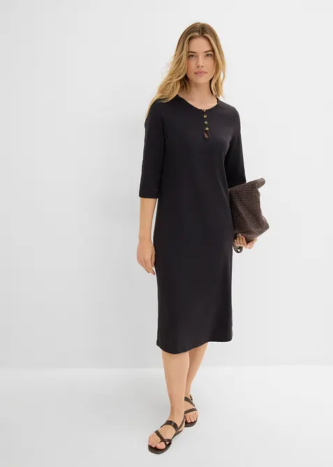 Jerseykjole med 3/4-lange ermer, bonprix