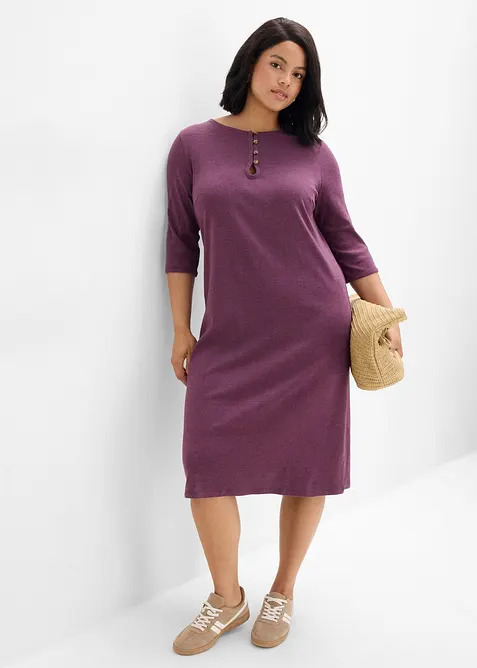 Jerseykjole med 3/4-lange ermer, bonprix