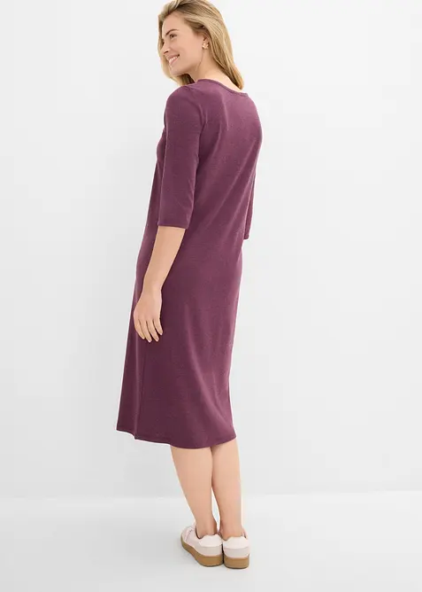 Jerseykjole med 3/4-lange ermer, bonprix