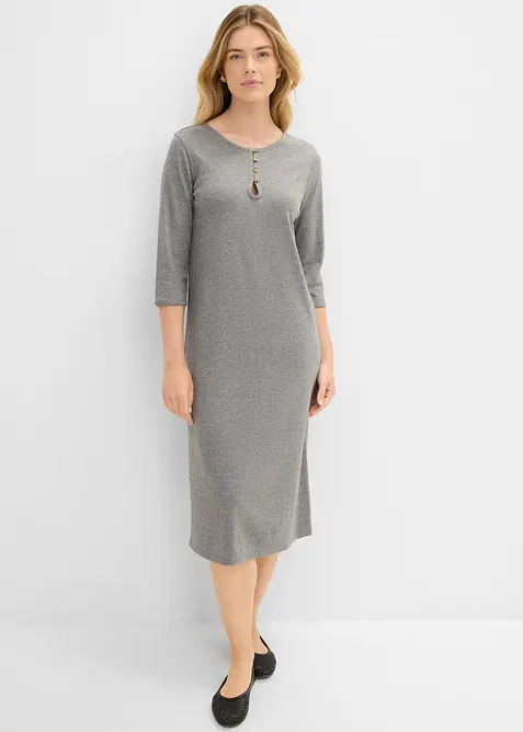 Jerseykjole med 3/4-lange ermer, bonprix