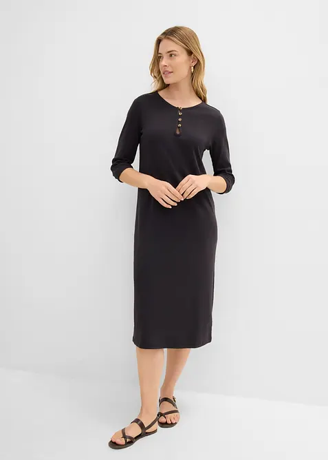 Jerseykjole med 3/4-lange ermer, bonprix